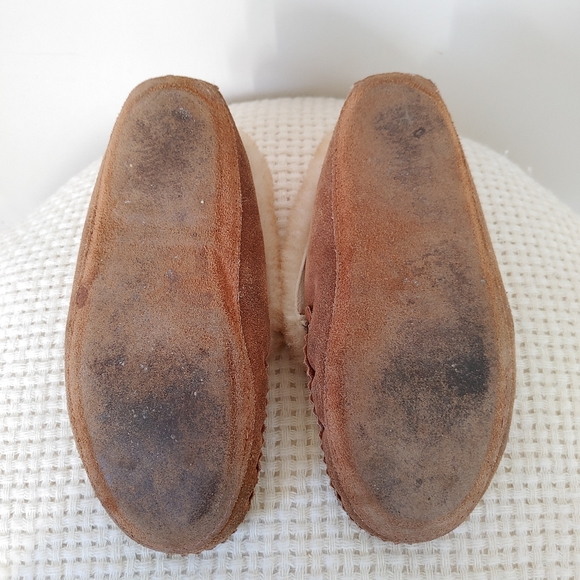 Laurentian Chief Suede Leather Sheepskin Fur Moccasins Beaded Size 6 / 6.5 - Picture 14 of 15